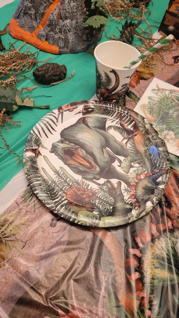 dinosaur party plate