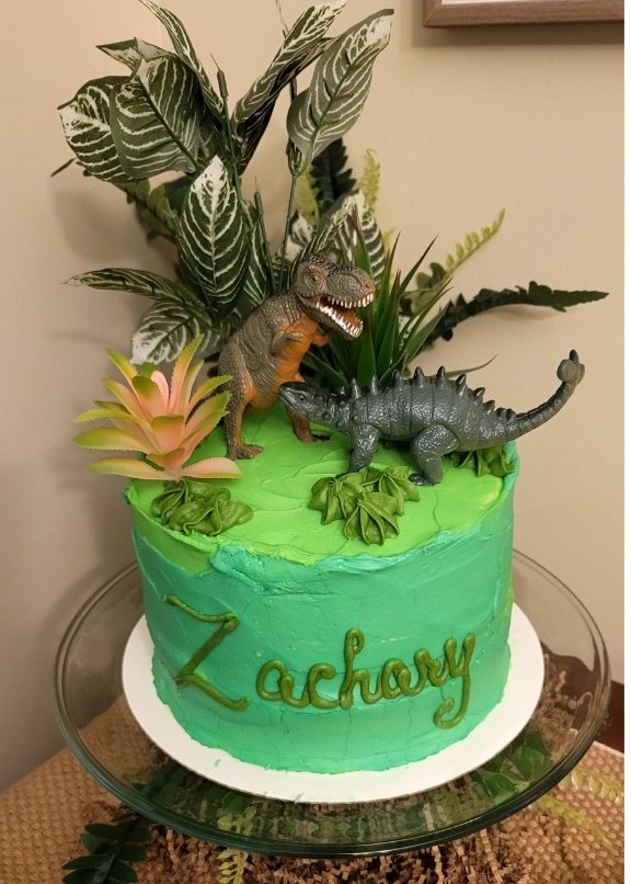 dinosaur themed cake
